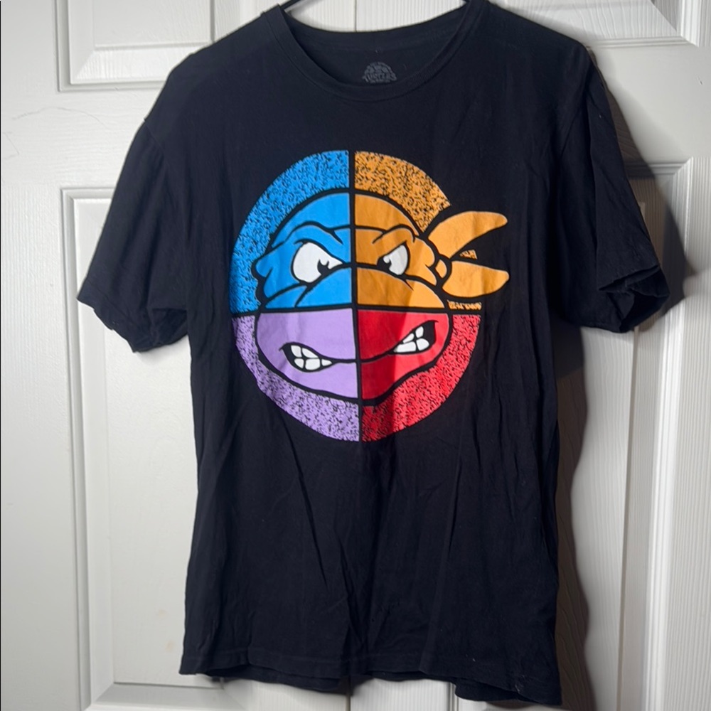 Black Ninja Turtles Graphic T-Shirt